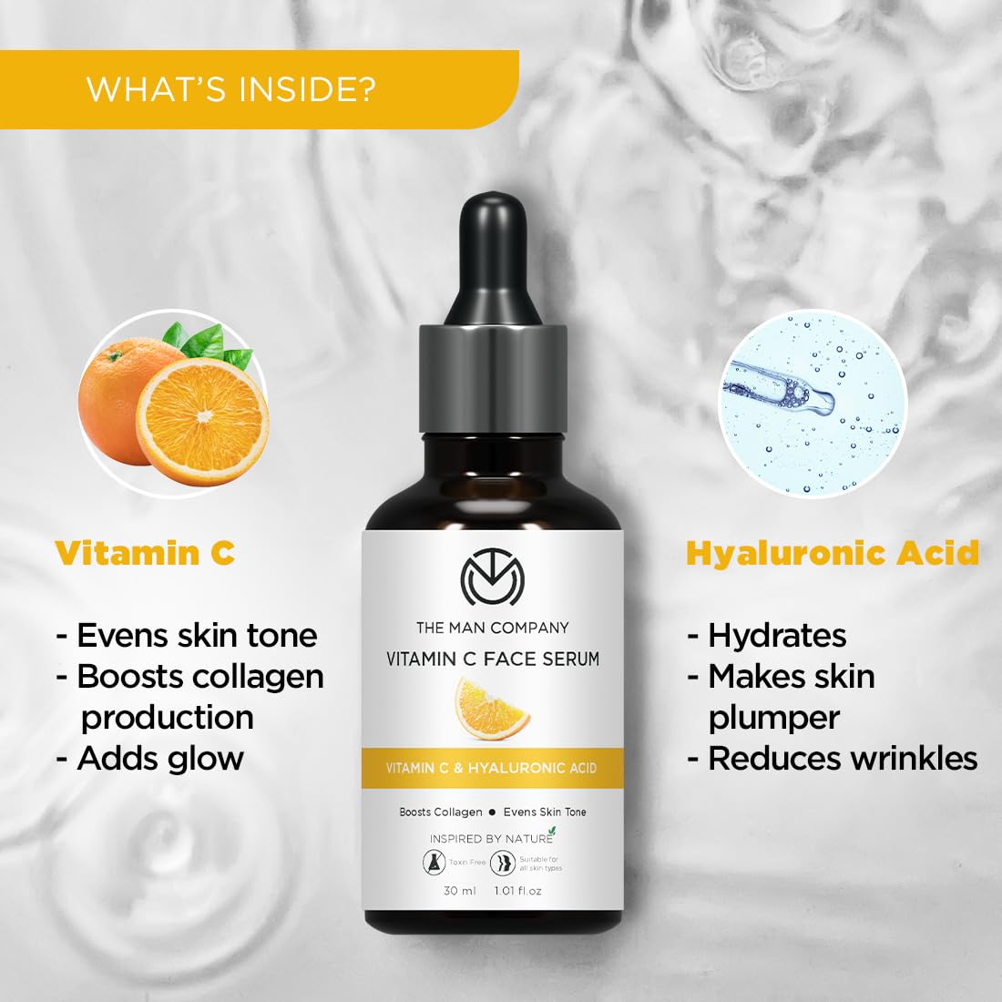 The Man Company Vitamin C Face Serum - 30ml - Image 2