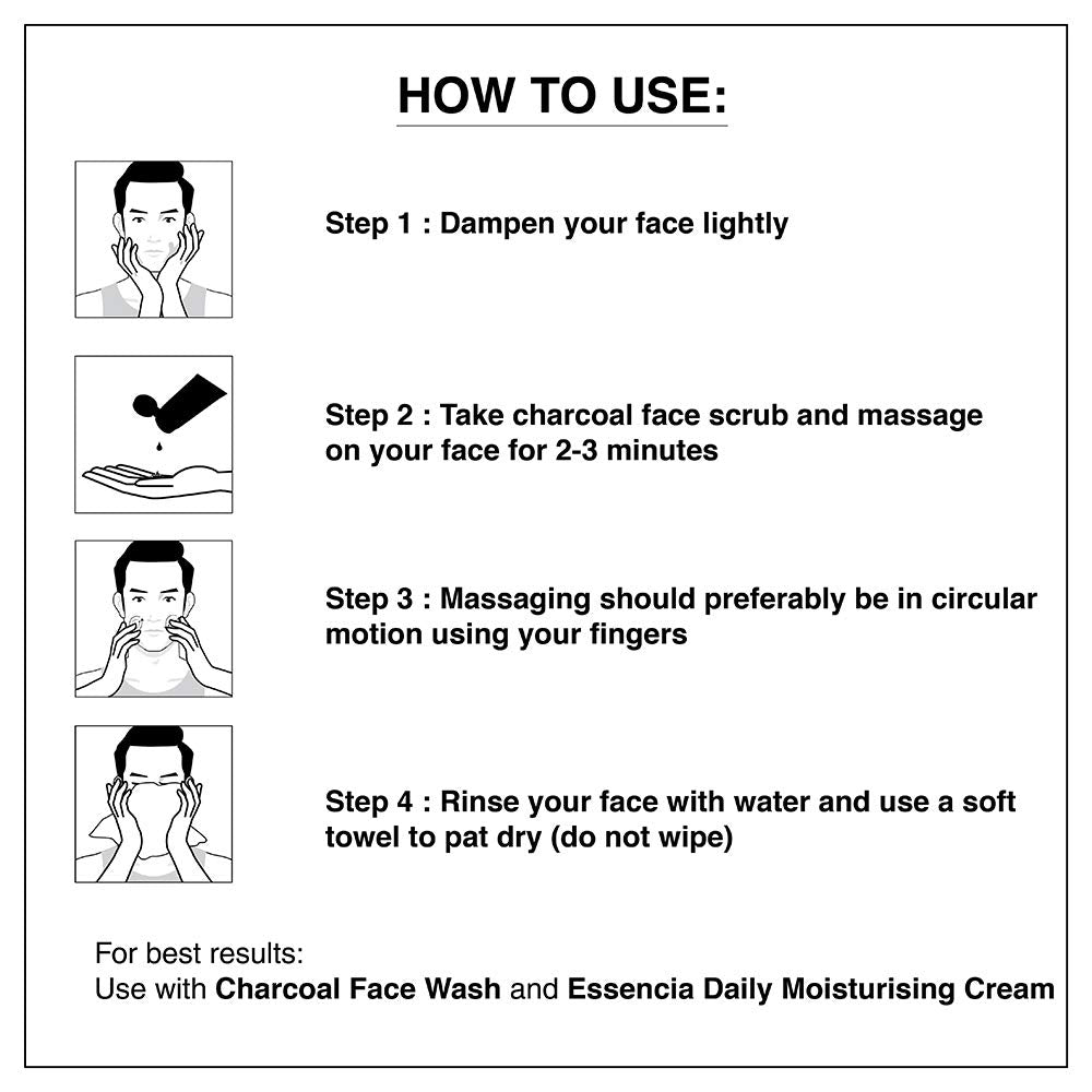 The Man Company Charcoal Face Scrub - Masks & Exfoliators, 100g - Image 8