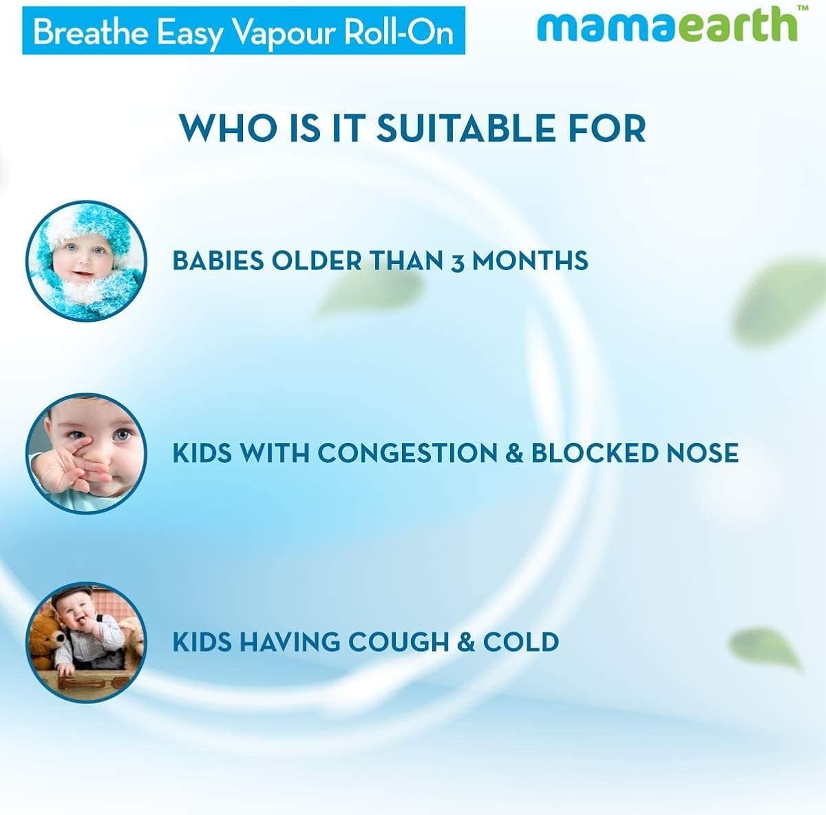 Mamaearth Breathe Easy Vapour Roll-On with Eucalyptus & Lavender Oil - 40ml - Image 4