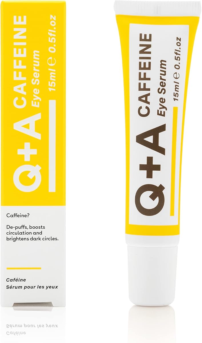 Q+A Caffeine Eye Serum - Infused with Caffeine, Green Tea & Pomegranate - 15ml