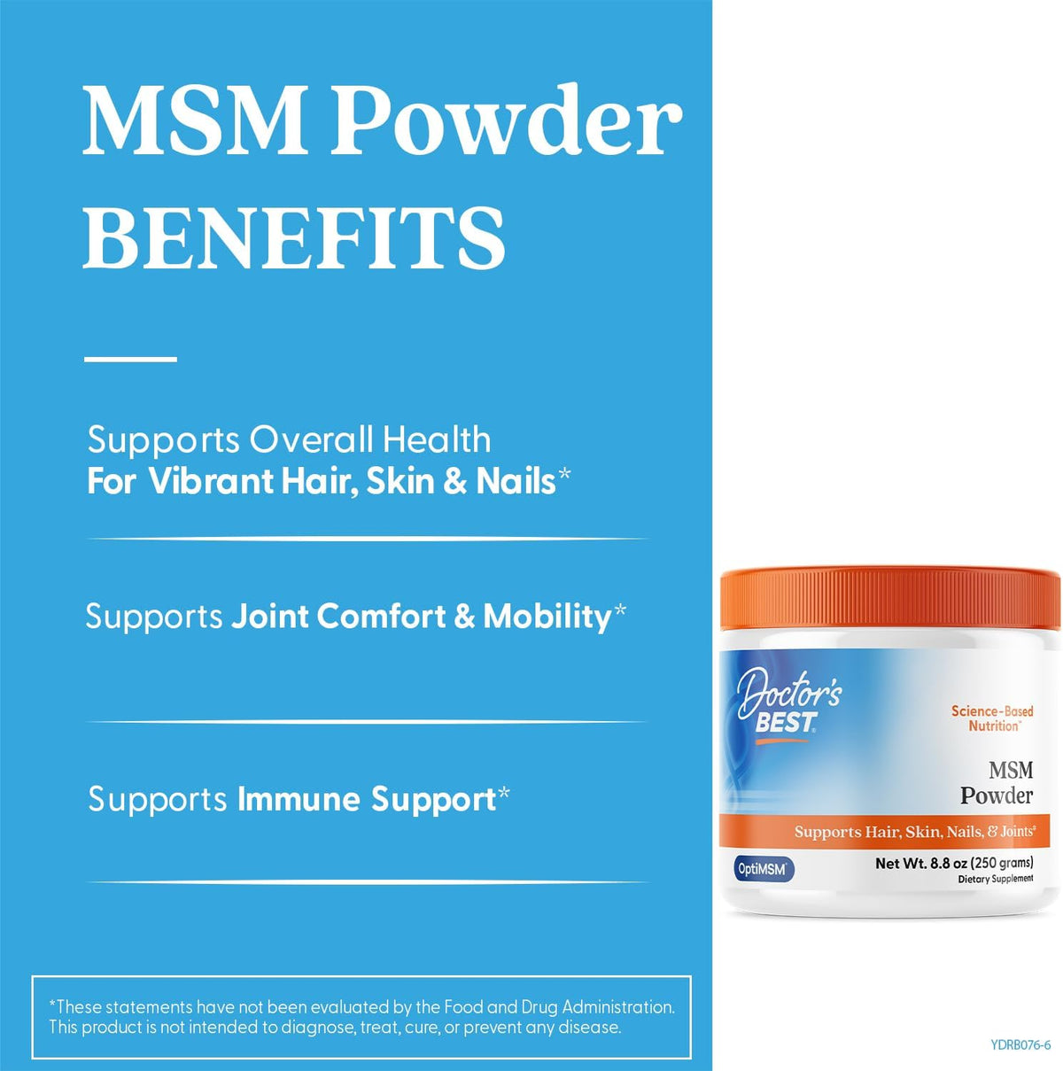Dr Best MSM Powder - Premium Vitamins & Minerals, 250g - Image 4