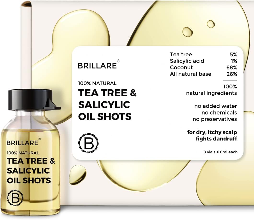 Brillaire Tea Tree & Salicylic Acid Hair Oil Shots - 8 x 6ml
