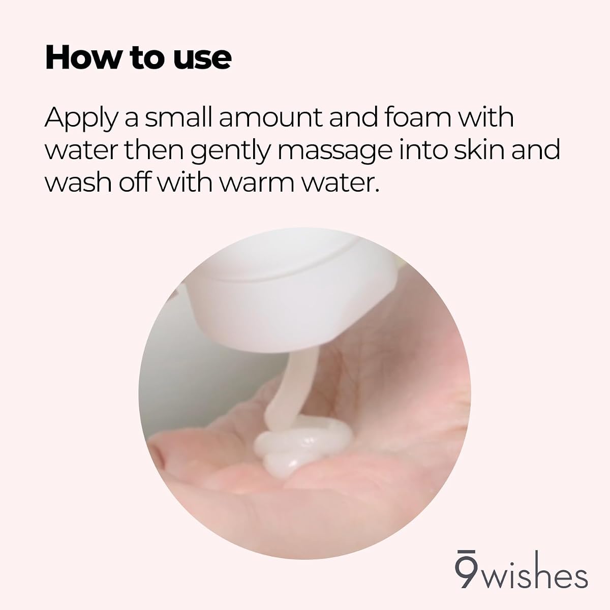 9Wishes Rice Foaming Cleanser with Korean Rice Powder - 120ml - Image 4