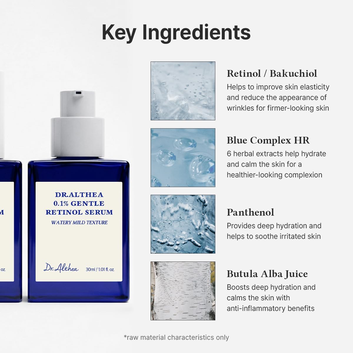 Dr.Althea 0.1% Gentle Retinol Face Serum, Korean Skincare, 30ml - Image 3