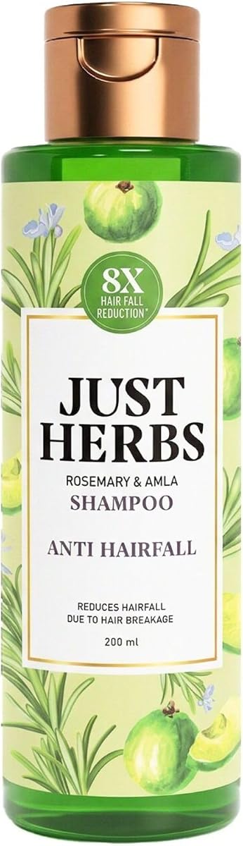Just Herbs Amla & Neem Anti-Hairfall Shampoo - Sulphate Free, 200ml