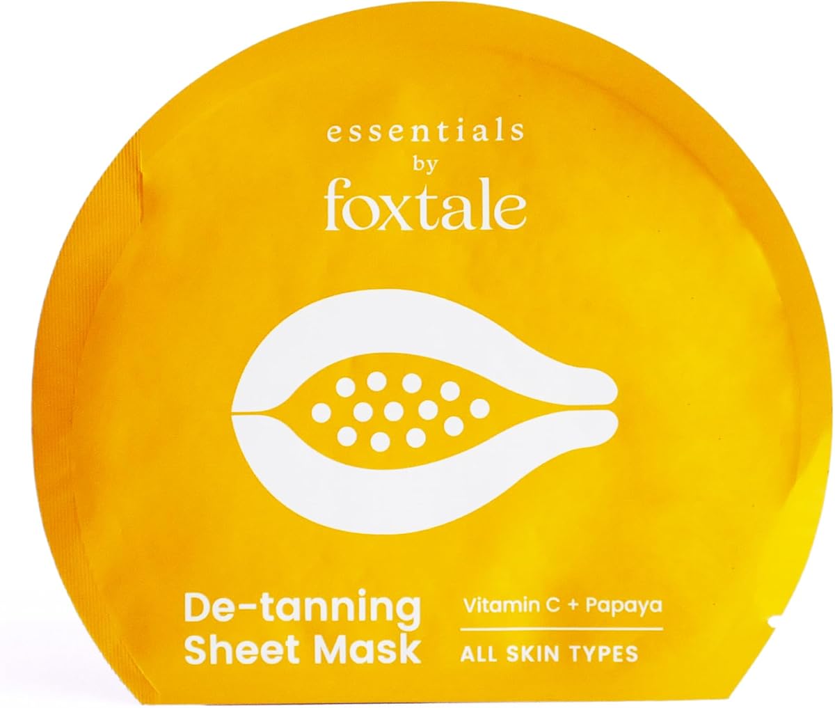 Foxtale Essentials De-Tanning Sheet Mask with Papaya & Vitamin C - 1 Pack