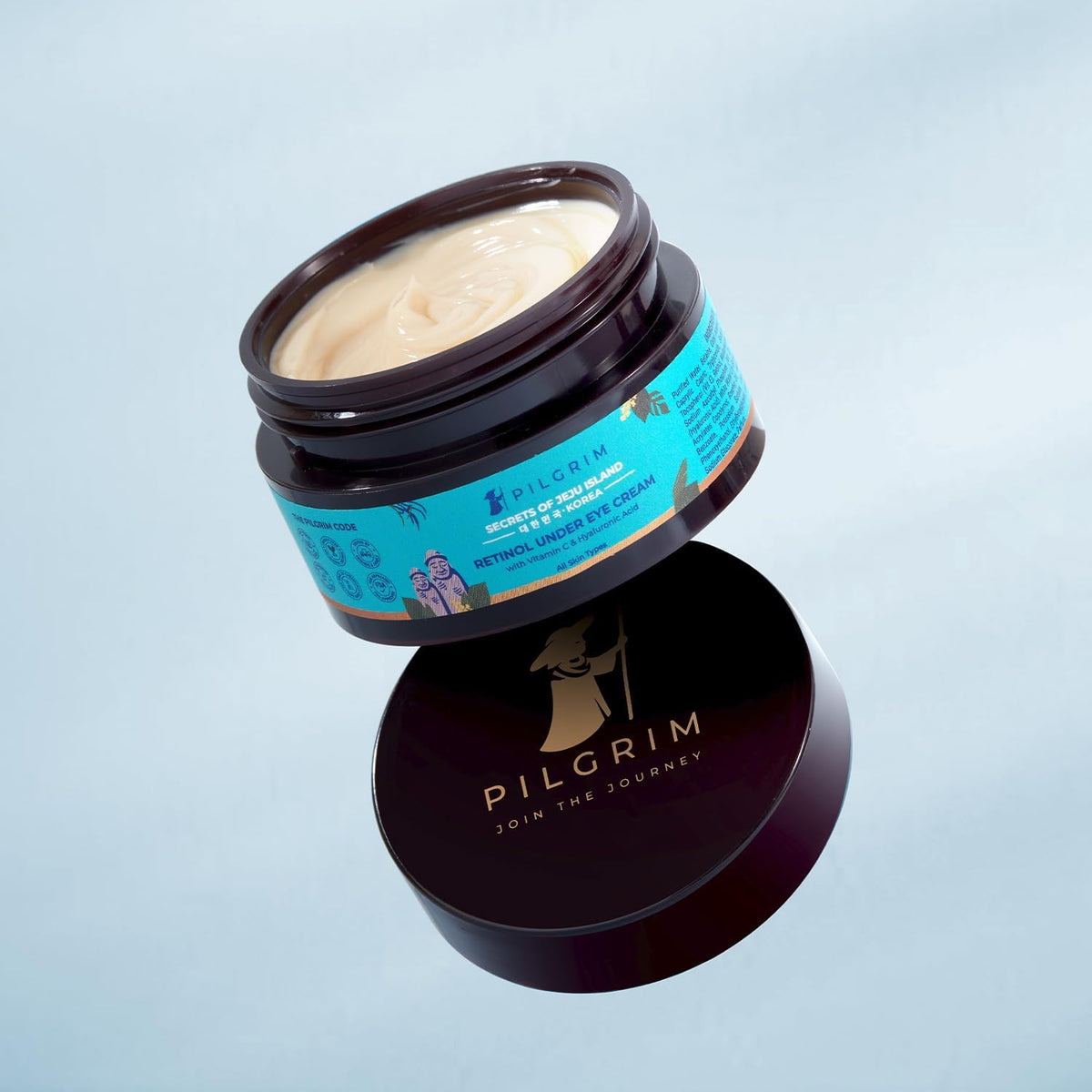 Pilgrim Korean Retinol Under Eye Cream with Vitamin C & Hyaluronic Acid, 30g - Image 2