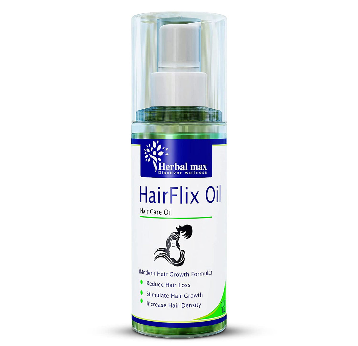Herbal Max Bhringraj Hair Oil - SLS, Mineral Oil & Paraben Free - 100ml
