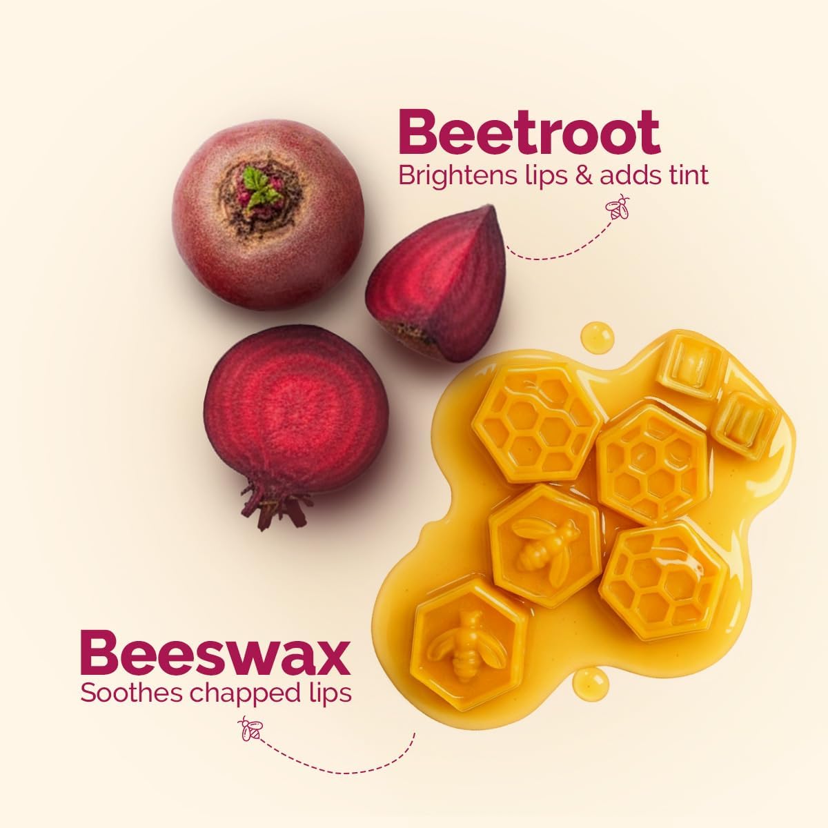 Mamaearth Beetroot Tinted Lip Balm - 100% Natural Pink Tint, 2g - Image 5