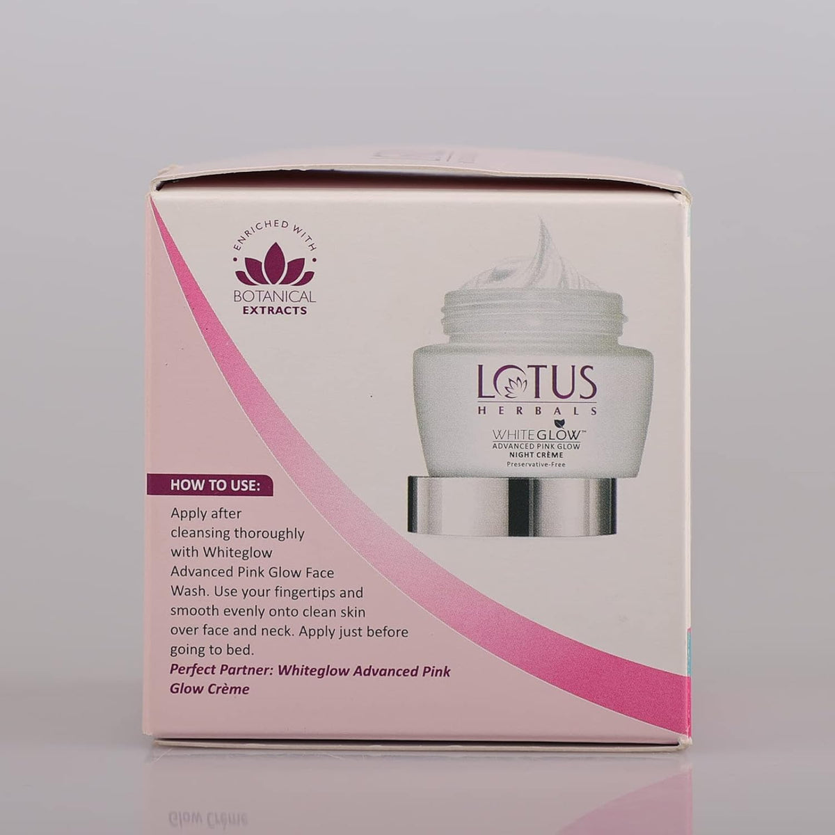 Lotus Whiteglow Advance Pink Glow Night Creme - 50gm - Image 8