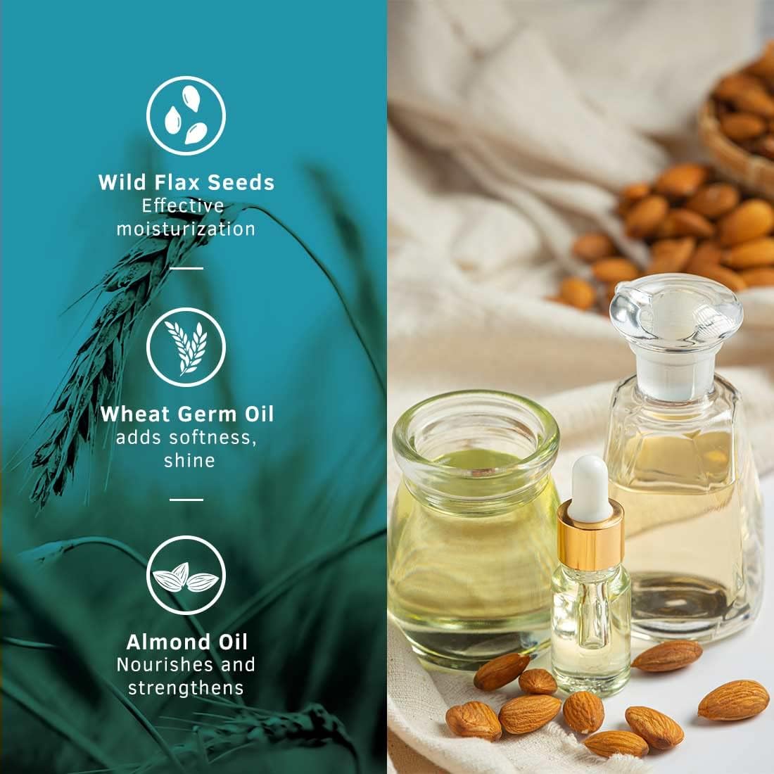 Ustraa Hair Cream with Wild Flaxseed & Wheat Germ Oil - 100g - Image 6