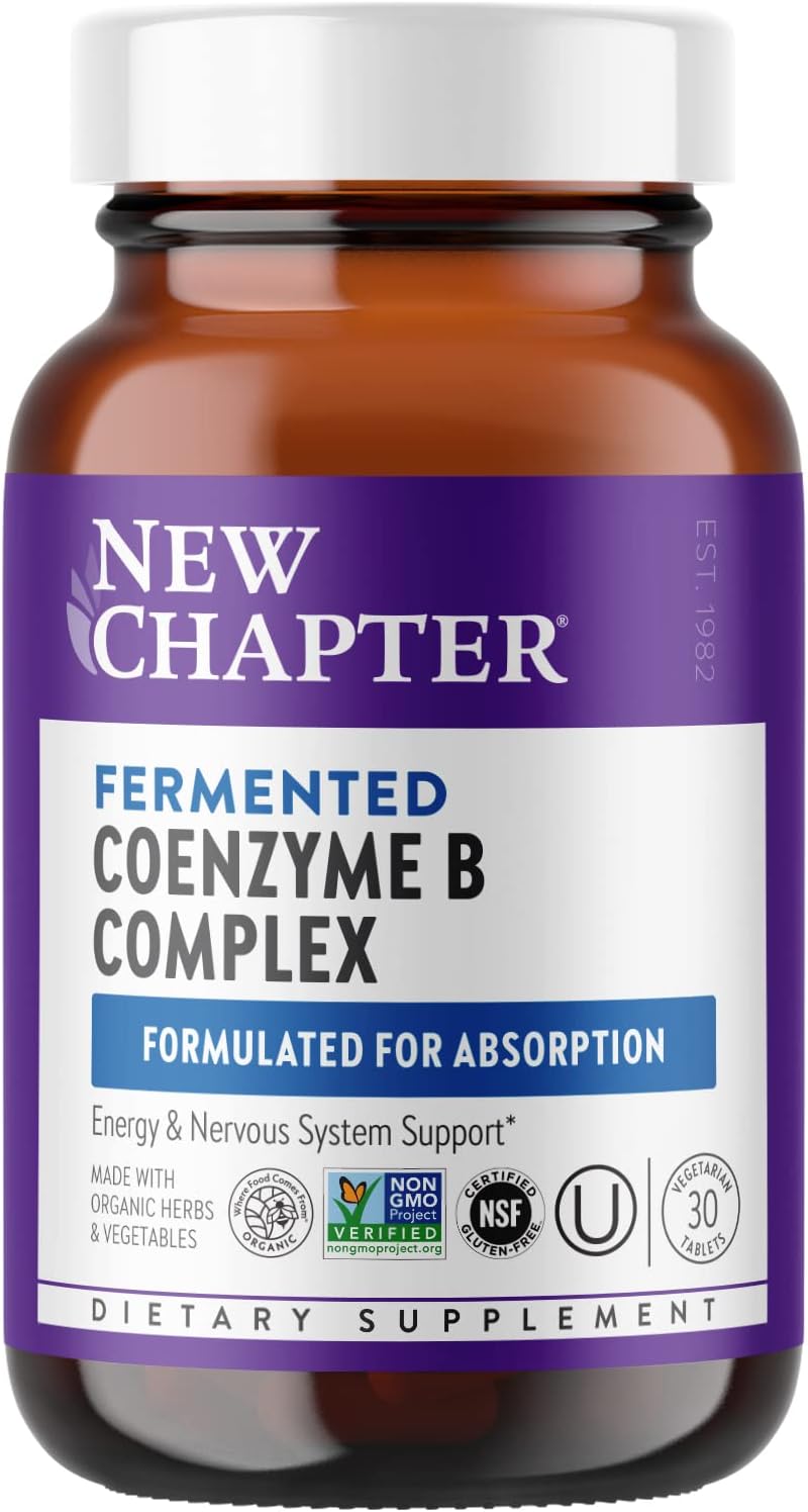 New Chapter Fermented Vitamin B Complex Capsules, 30 Count