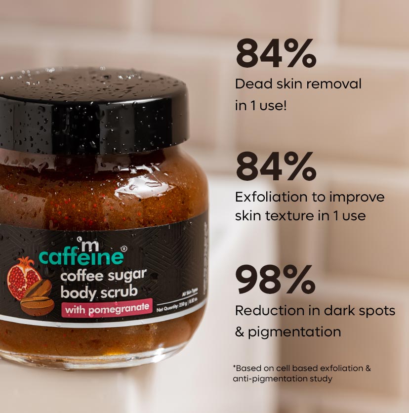 mCaffeine Coffee Sugar Body Scrub with Pomegranate - 250g - Image 5
