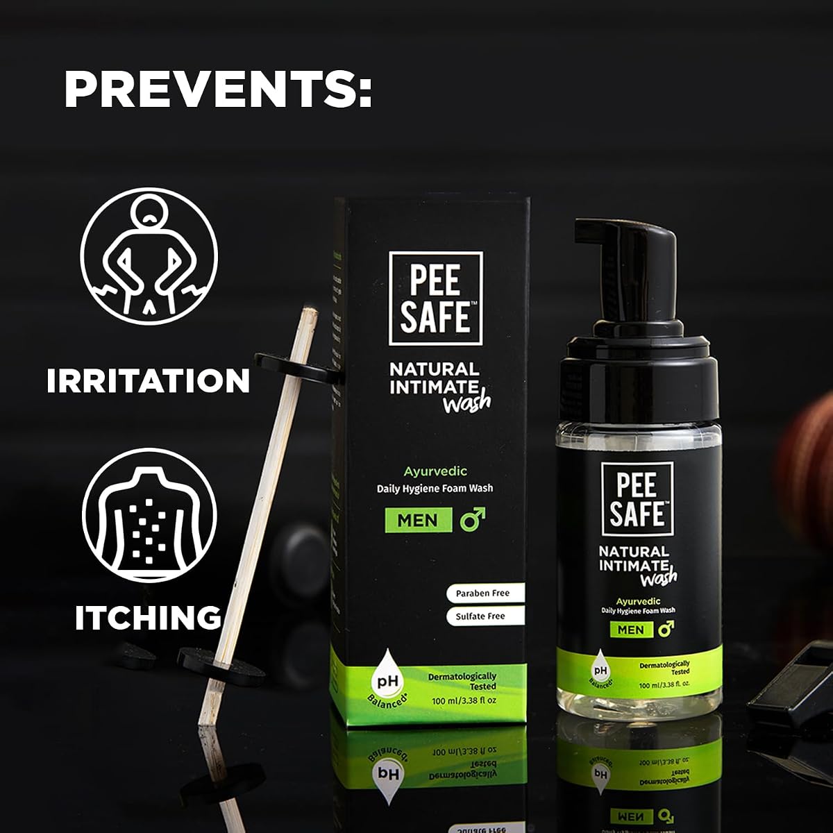 Pee Safe Natural Intimate Wash for Men with Tea Tree Oil - 100ml - Image 4