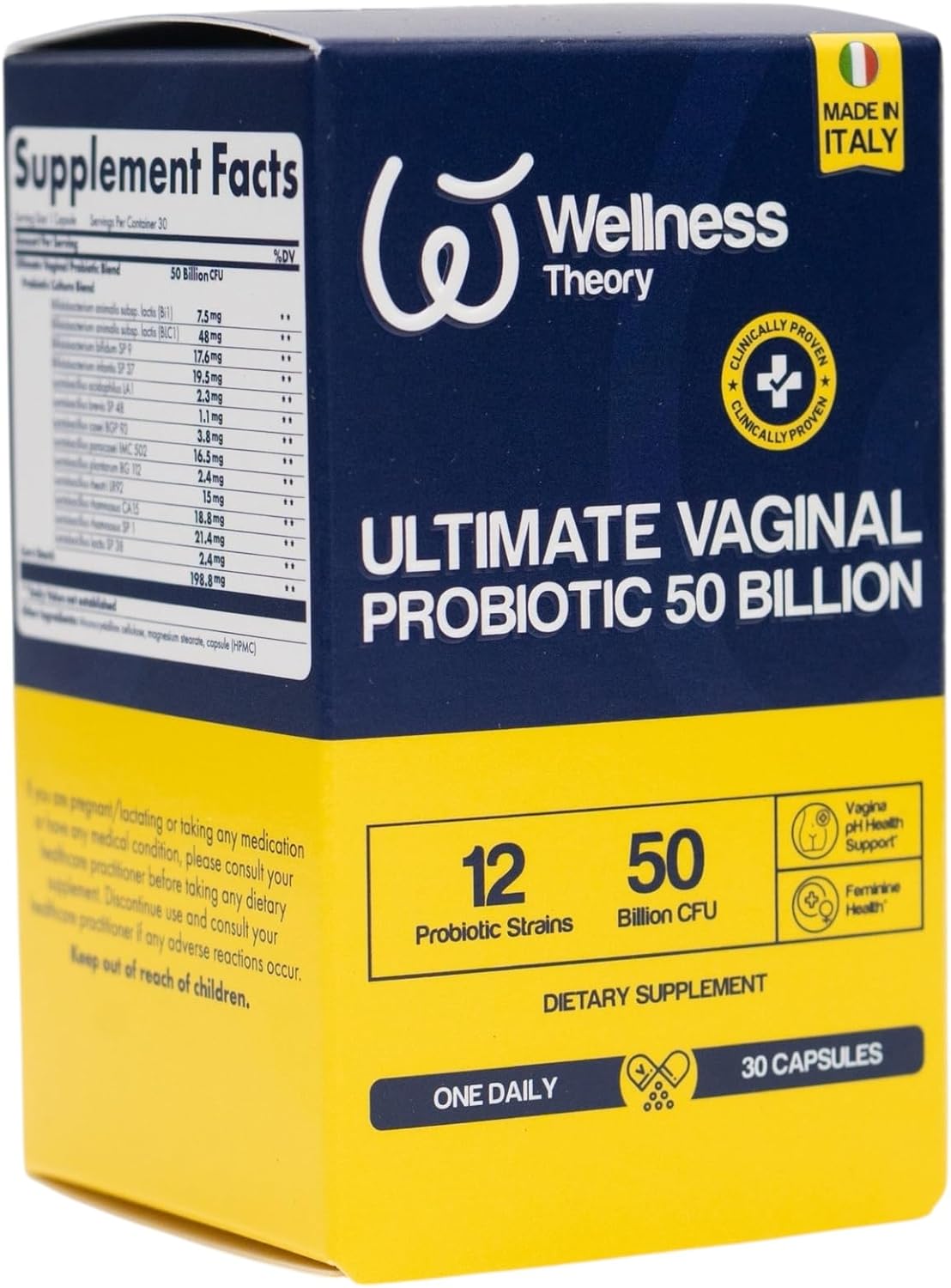 Wellness Theory Ult Vag Probiotics 50 Billion Capsules 30 Pack - Image 2