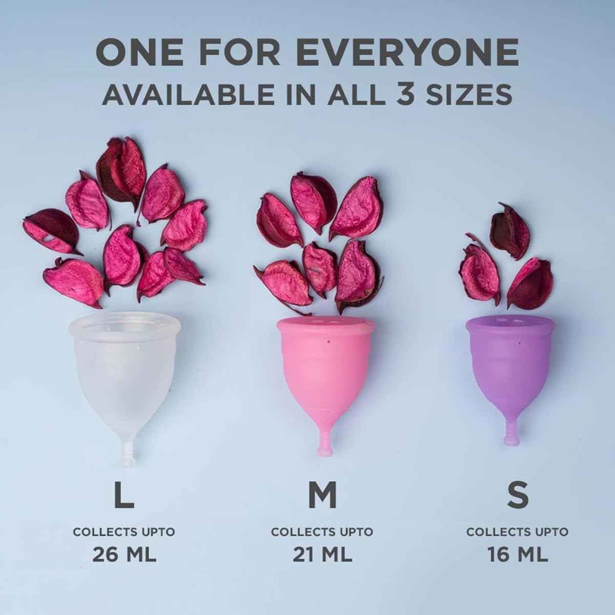 Pee Safe Menstrual Cup Medium - Medical Silicone, Pink - Image 4