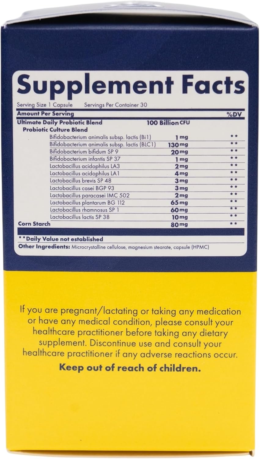 Wellness Theory Ult Daily Probiotics 100 Billion Capsules 30 Count - Image 3
