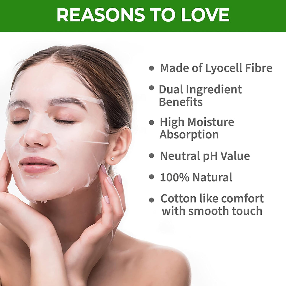 Nykaa Green Tea & Aloe Vera Sheet Mask - Hydrating Facial Mask - Image 4