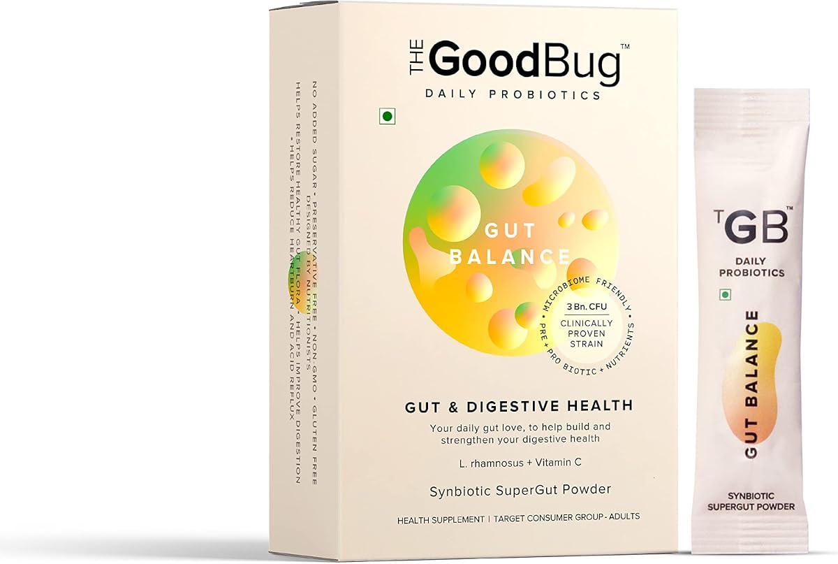 The Good Bug Gut Balance SuperGut Stick - Probiotics, Inulin, Vitamin C - 15 Days Pack
