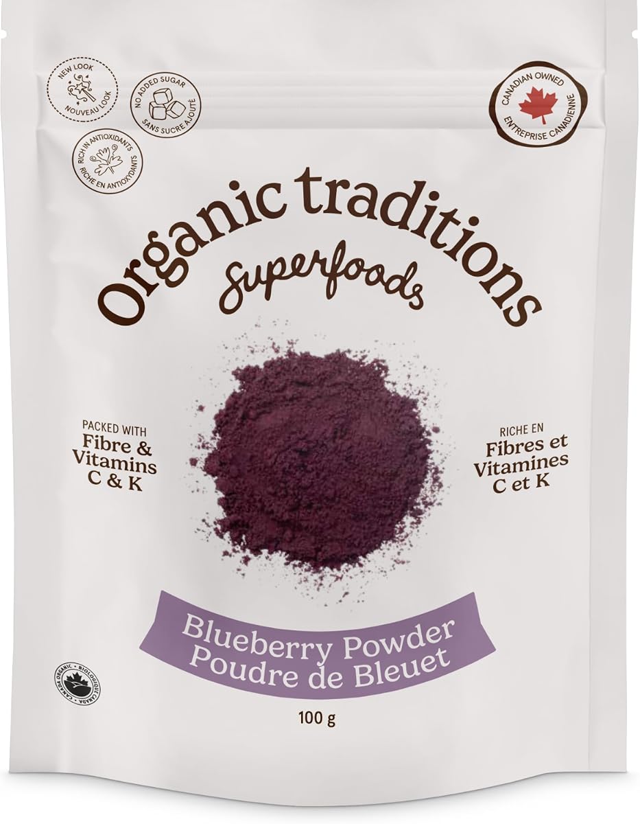Organic Traditions Blueberry Powder - Superfood, 100g