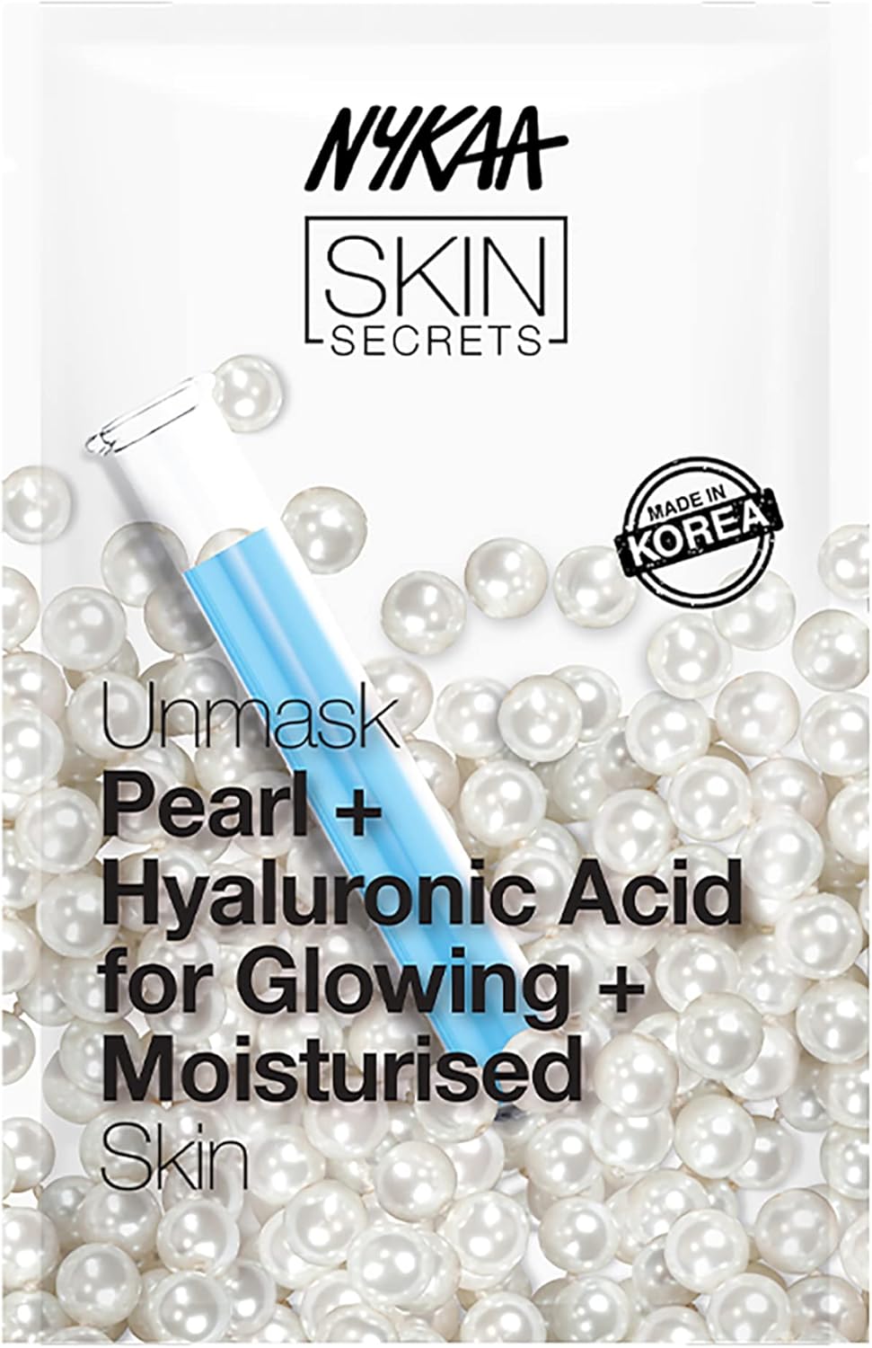 Nykaa Pearl & Hyaluronic Acid Sheet Mask - Skin Secret