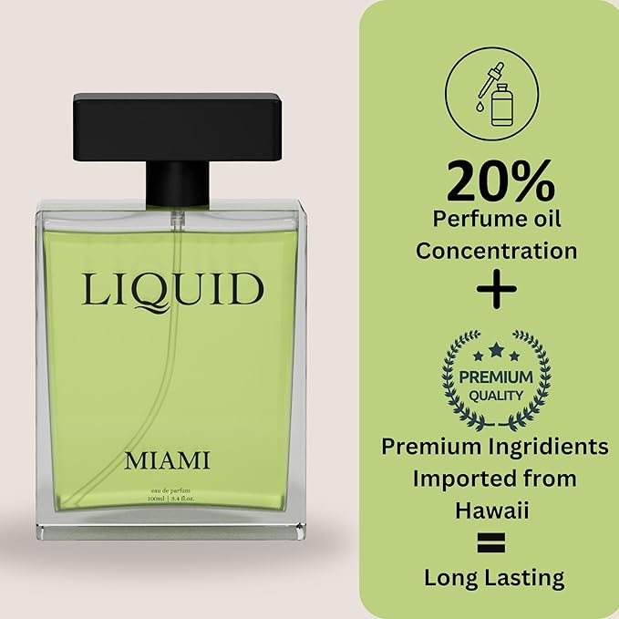 Miami Liquid Eau De Parfum - Fragrance Deodorant, 90ml - Image 4