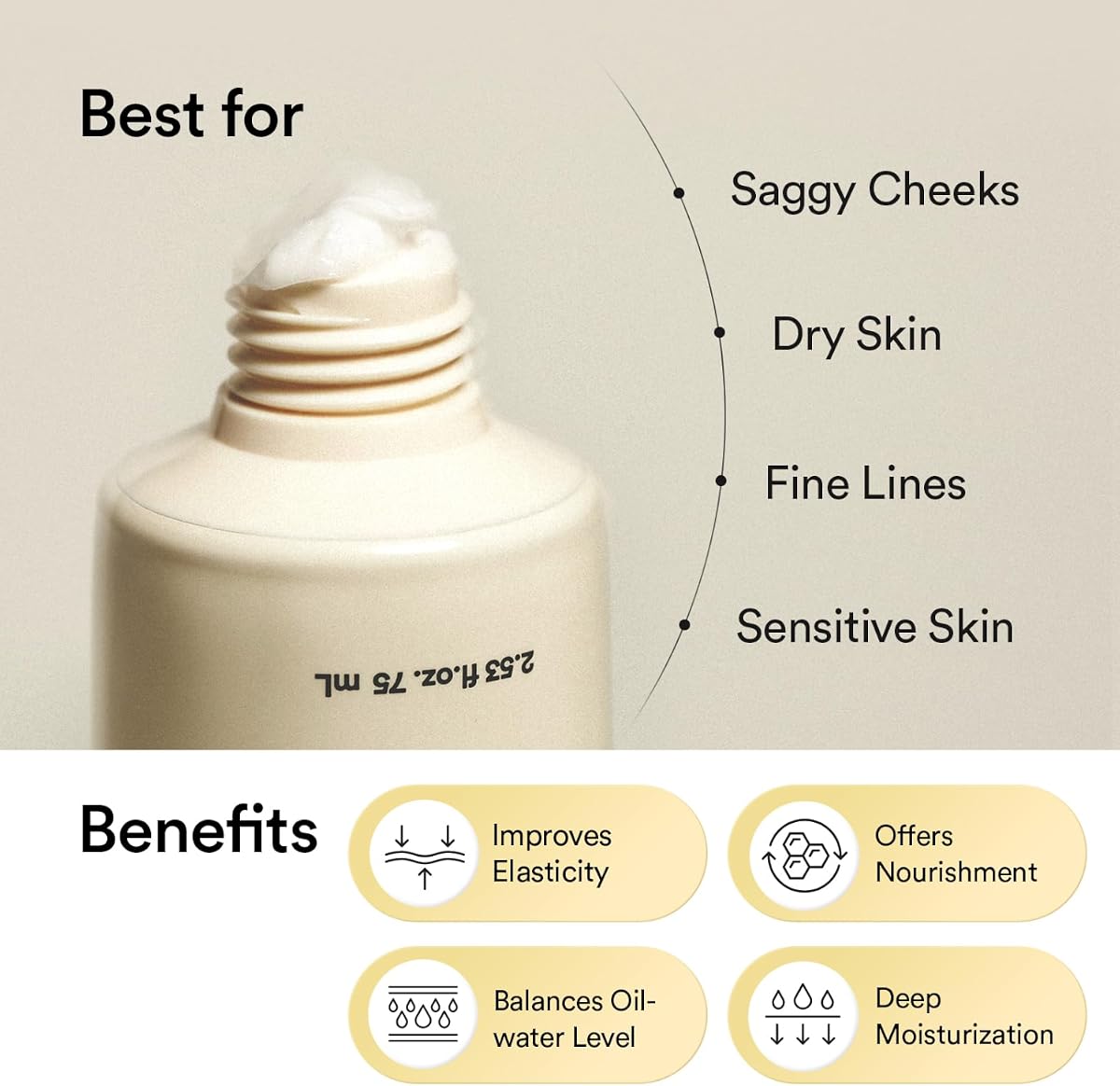 Abib Jericho Rose Crème - Rich Nutrient Face Moisturiser Tube, 75ml - Image 4
