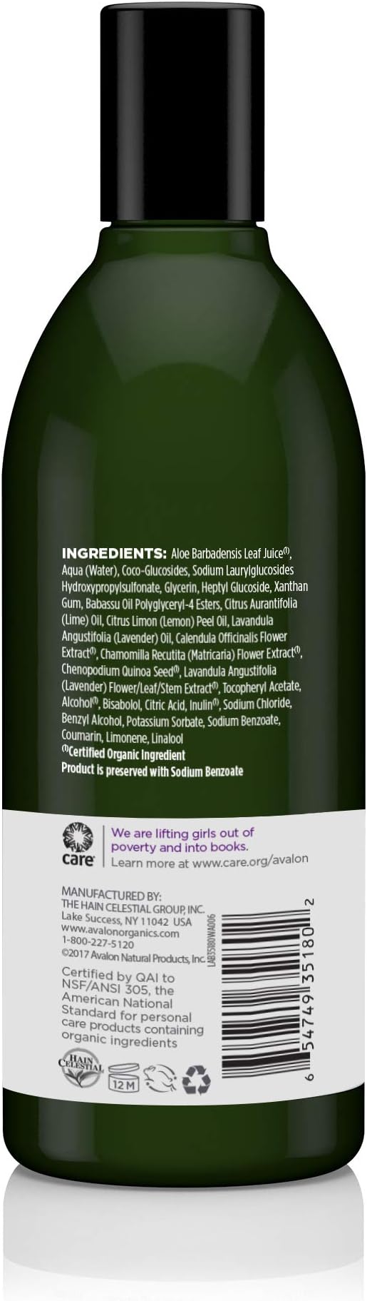 Avalon Organics Lavender Bath & Shower Gel 355ml - Image 5