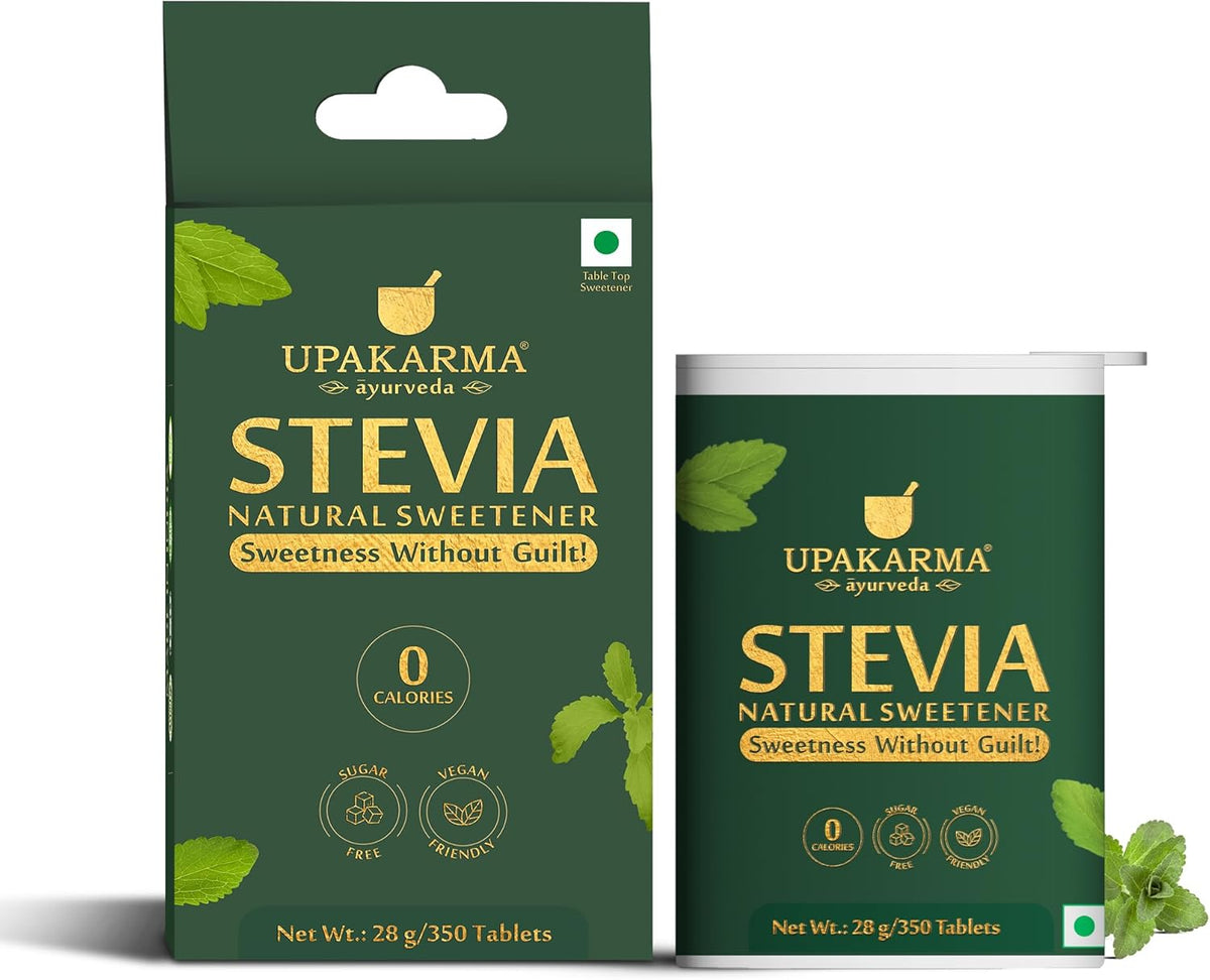 Upakarma Stevia Tablets - Herbal & Ayurvedic Sweetener, 350 Count