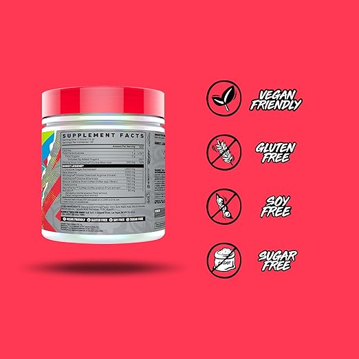 Ghost Legend V3 Blue Raspberry Sports Nutrition Powder - 30 Servings, 400g - Image 5