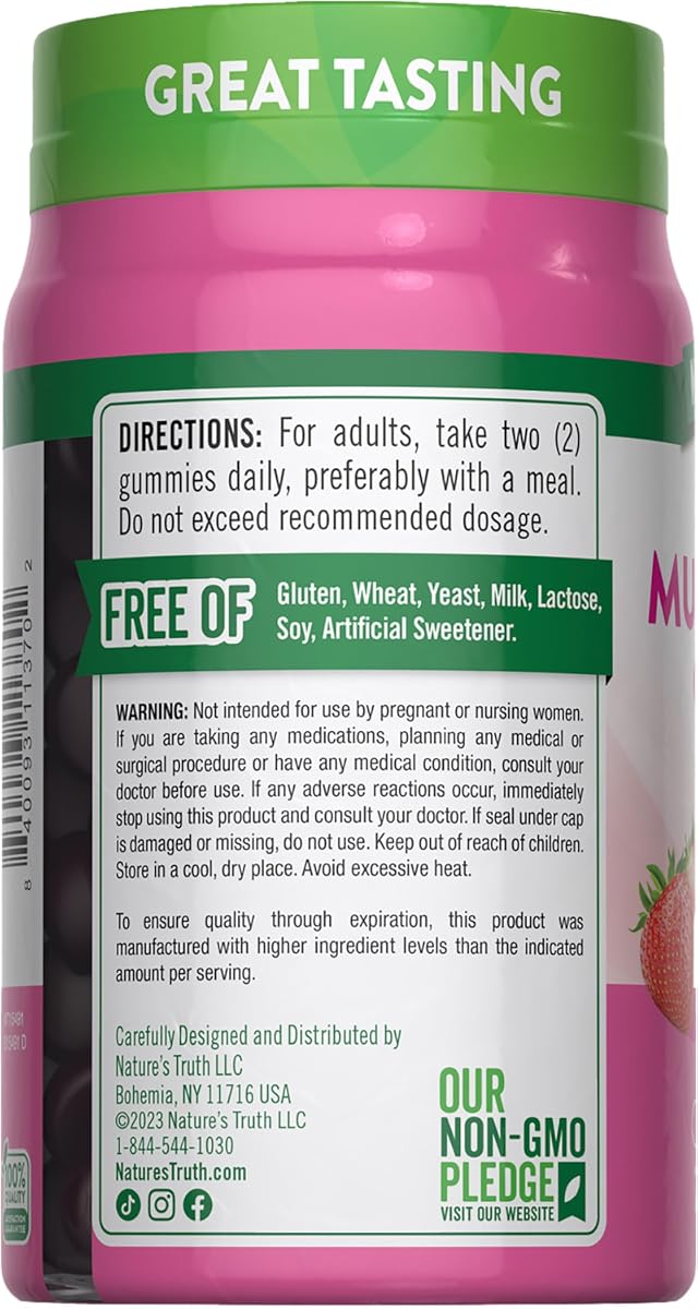 Nature's Truth Women's Multivitamin + Collagen Gummies - 70 Count, Non-GMO, Gluten Free - Image 7