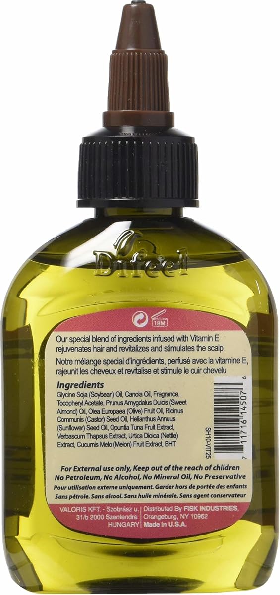 Difeel Premium Natural Hair Oil - Vitamin E, 75ml - Image 2