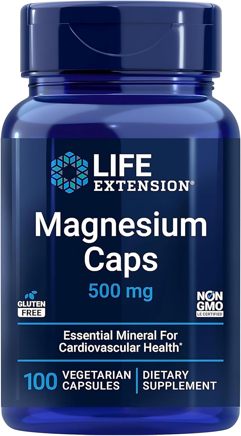 Life Extension Magnesium Caps - 500 mg, 100 Vegetarian Capsules - Image 4