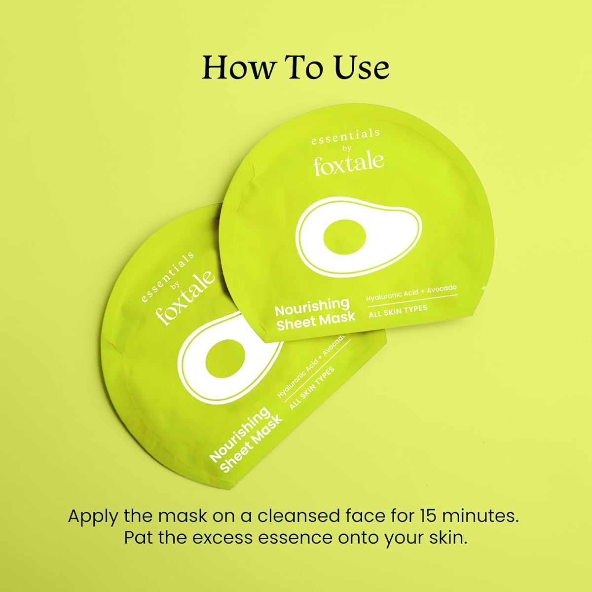 Foxtale Essentials Nourishing Sheet Mask - Vitamin & Natural Extract Infused - Single Sheet - Image 7