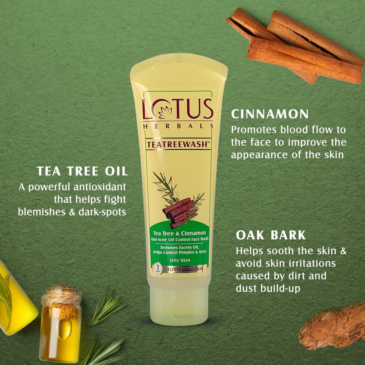 Lotus Herbals Tea Tree Face Wash - 120g - Image 3