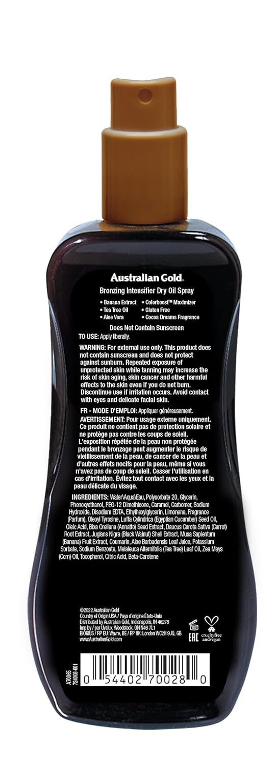 Australian Gold Bronzing Intensifier Dry Oil Spray 237ml - Image 2