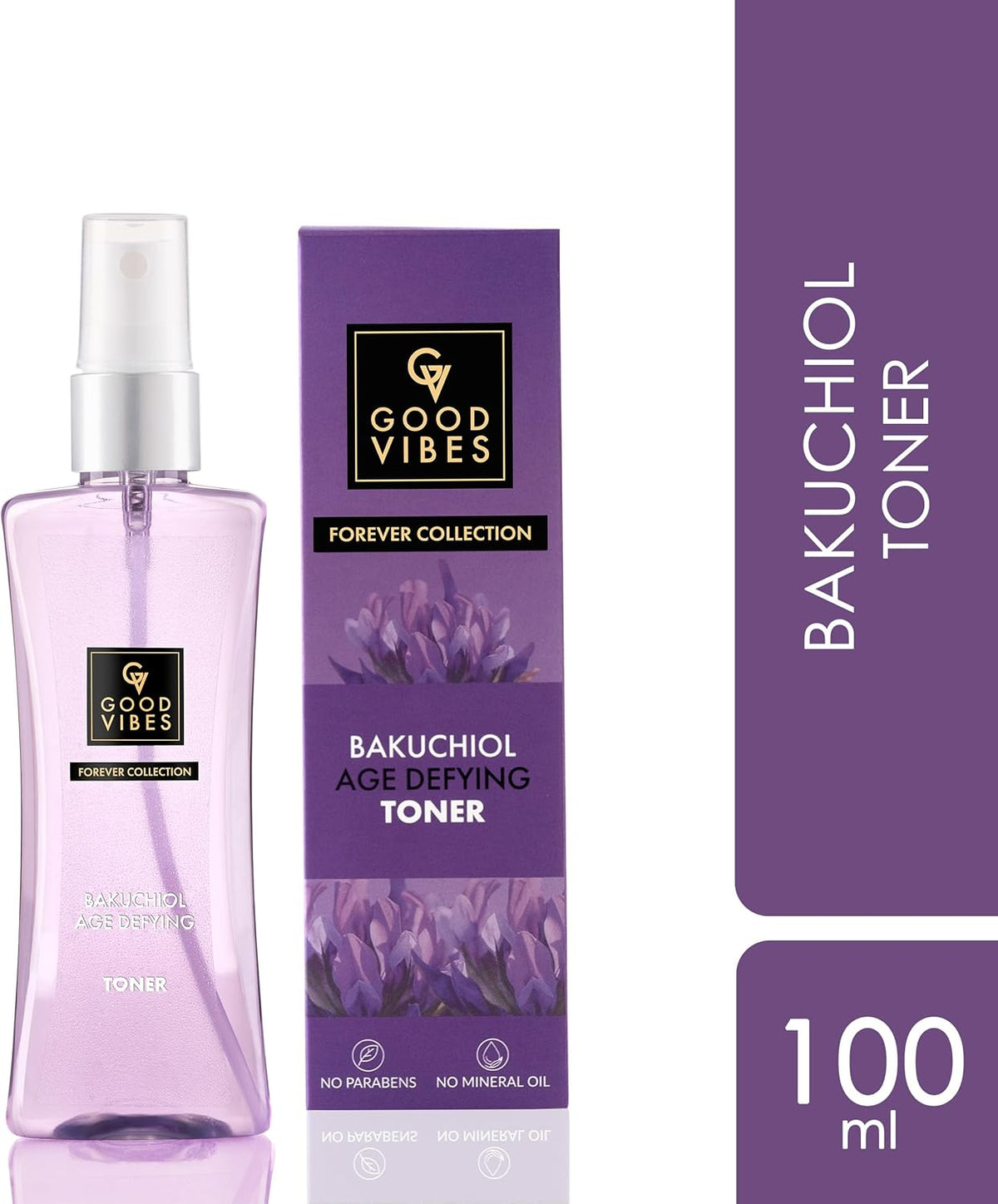 Good Vibes Bakuchiol Age Defying Face Toner, 100ml - Image 8