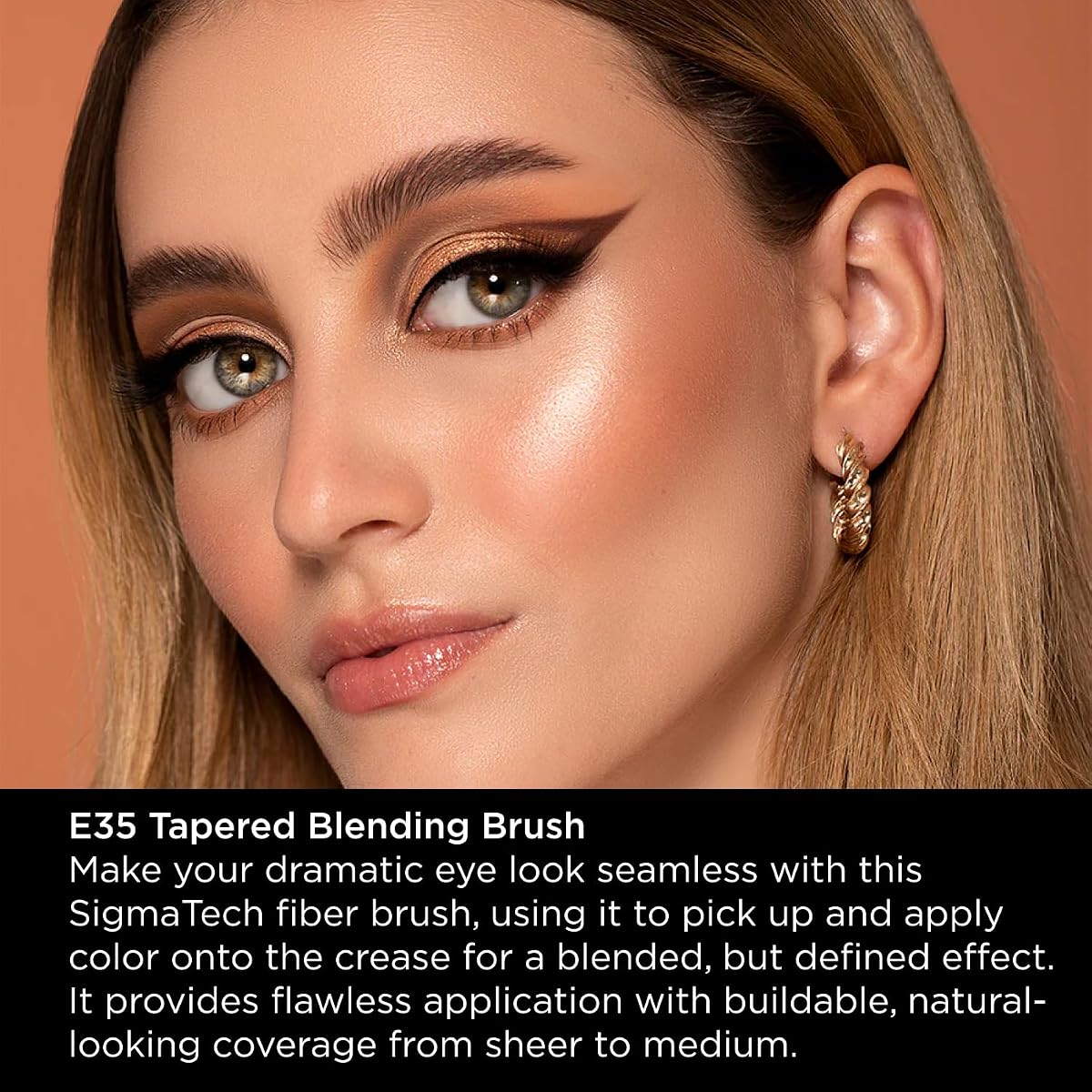 Sigma Beauty E35 Tapered Blending Brush - Cruelty-Free, Vegan, Waterproof - Image 3