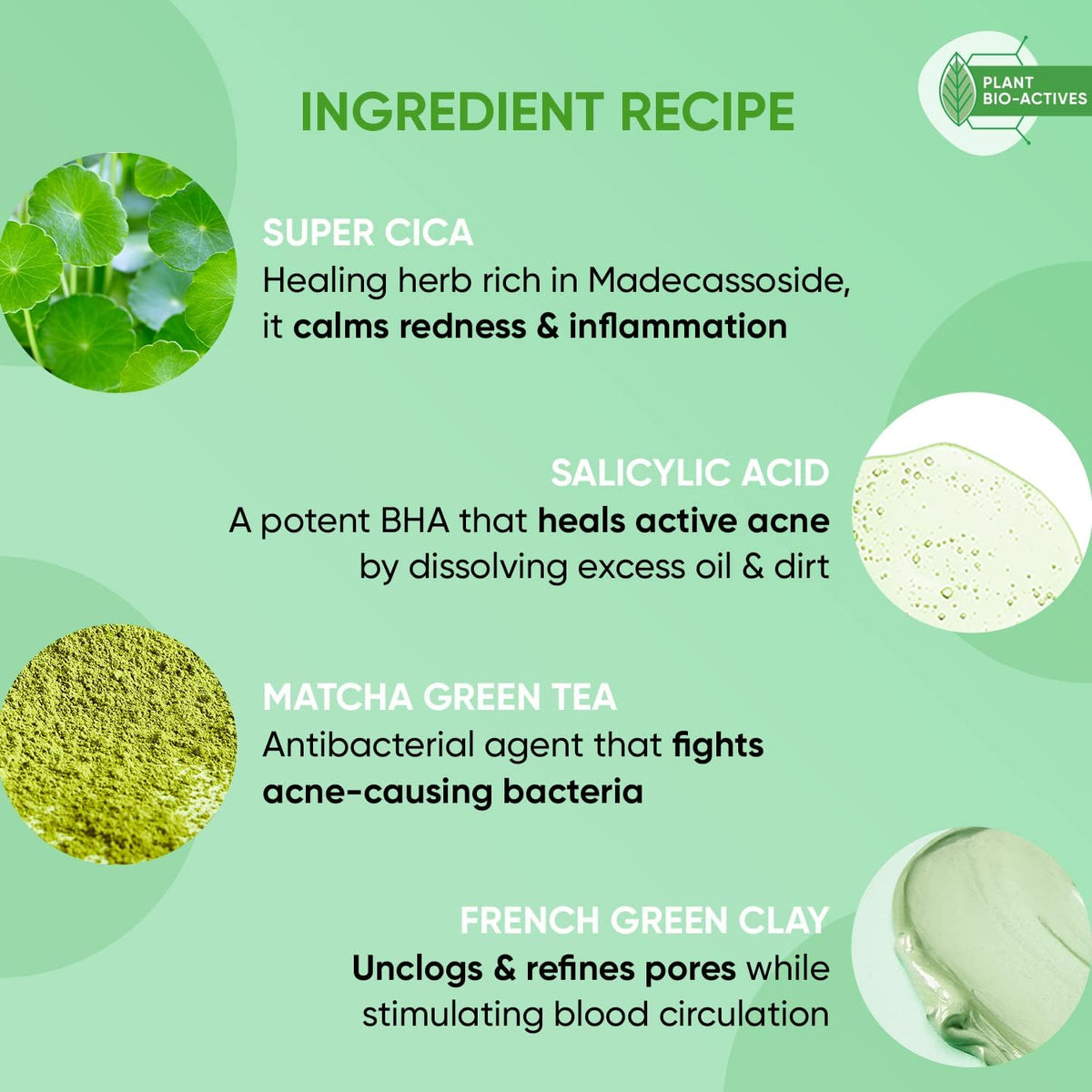 Dot & Key Anti-Acne Salicylic Green Clay Face Mask - 85g - Image 4