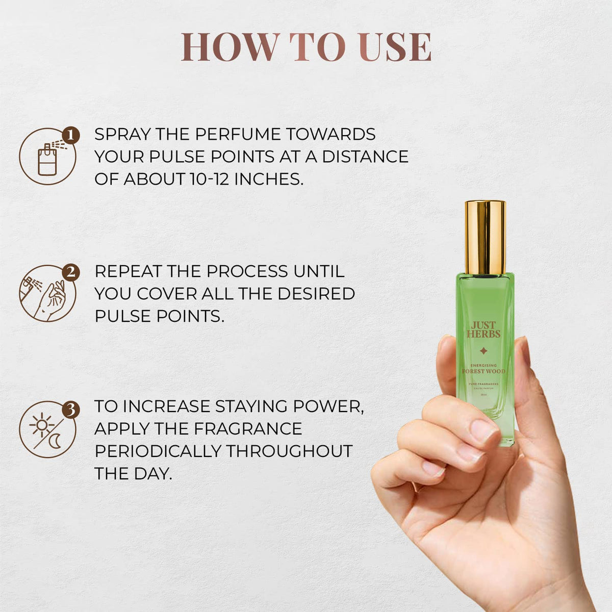 Just Herbs EDP Perfume Gift Set, Long Lasting Scent, 2x20ml - Image 7