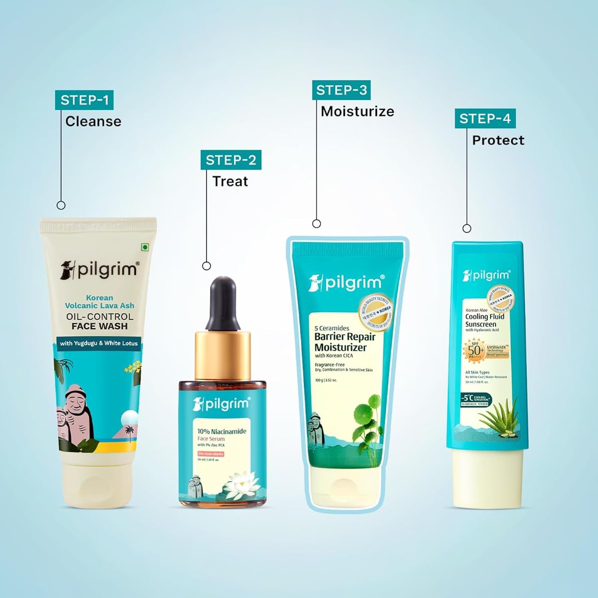 Pilgrim Face Moisturiser with 5 Ceramides & Hyaluronic Acid - 100g - Image 8