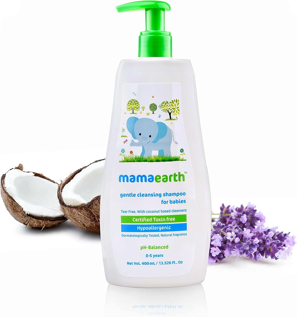 Mamaearth Gentle Cleansing Baby Shampoo - Coconut and Jojoba Oil, 400ml - Image 2