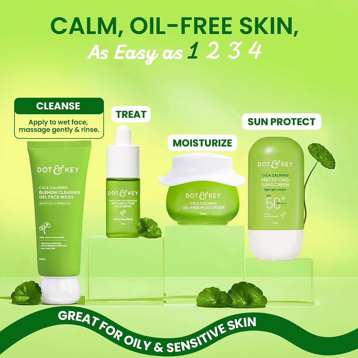 Dot & Key Cica 2% Salicylic Acid Face Wash with Green Tea - 100ml - Image 6
