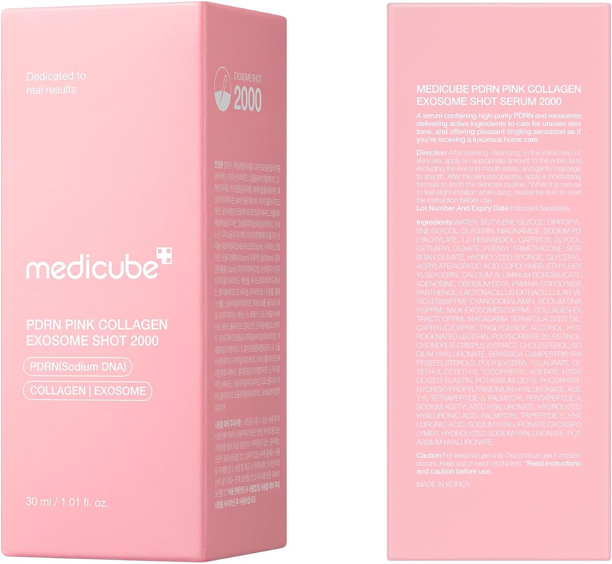 Medicube PDRN Pink Collagen Exosome Shot Serum - Liquid Skin Booster, 30ml - Image 8