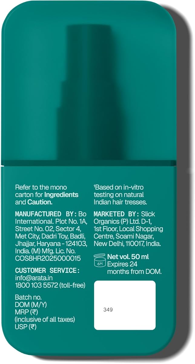 Arata Sea Salt Thickening Hair Spray - Biotin & Niacinamide Infused, 50ml - Image 7