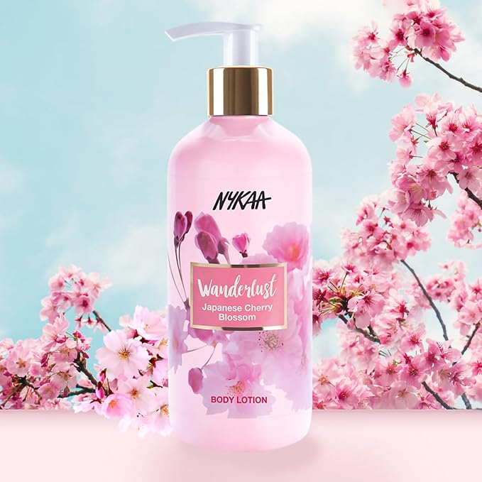 Nykaa Wanderlust Japanese Cherry Blossom Body Lotion - 300ml - Image 3