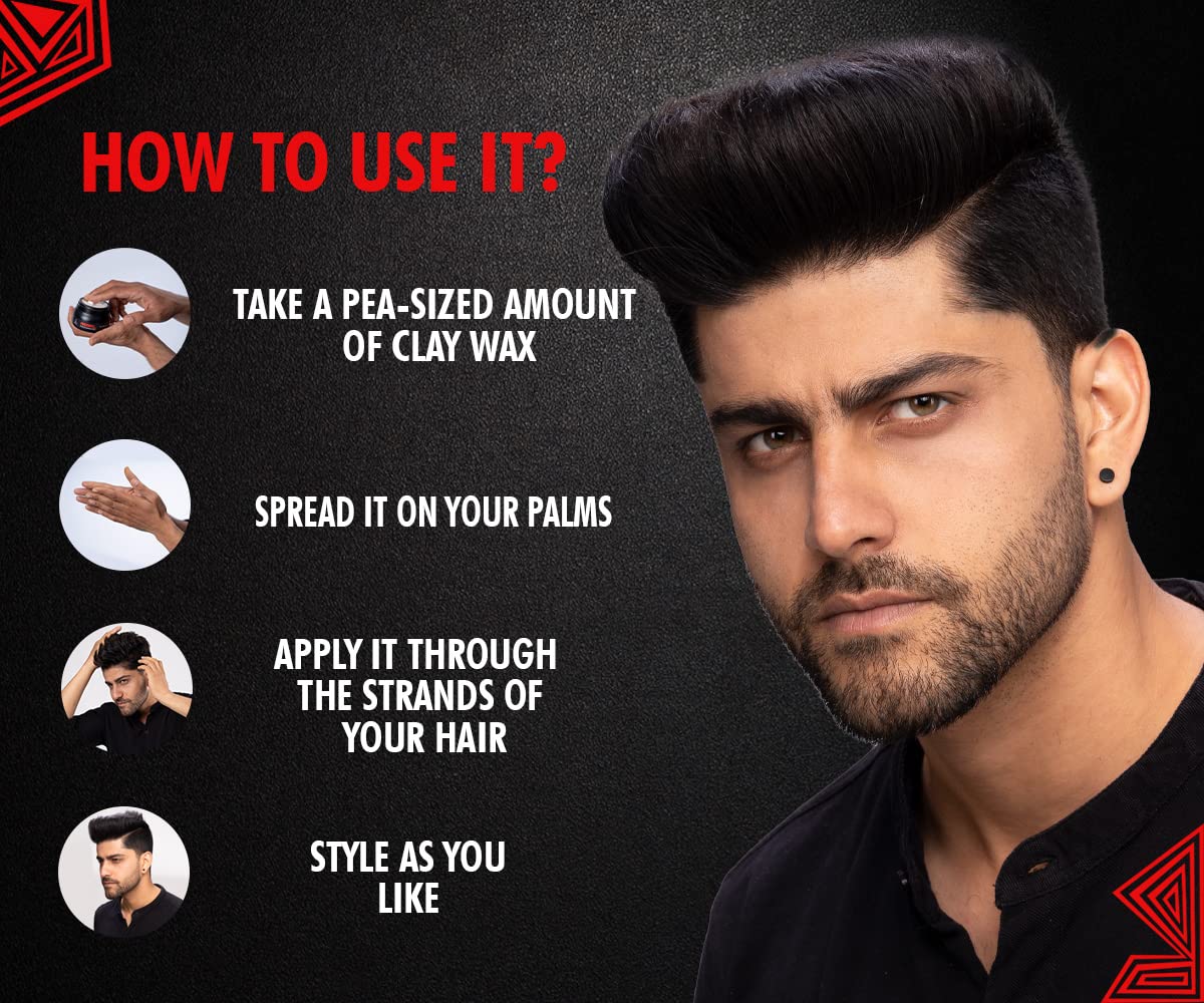 Urban Gabru Rebel Hair Styling Clay Wax for Men - 85g - Image 6
