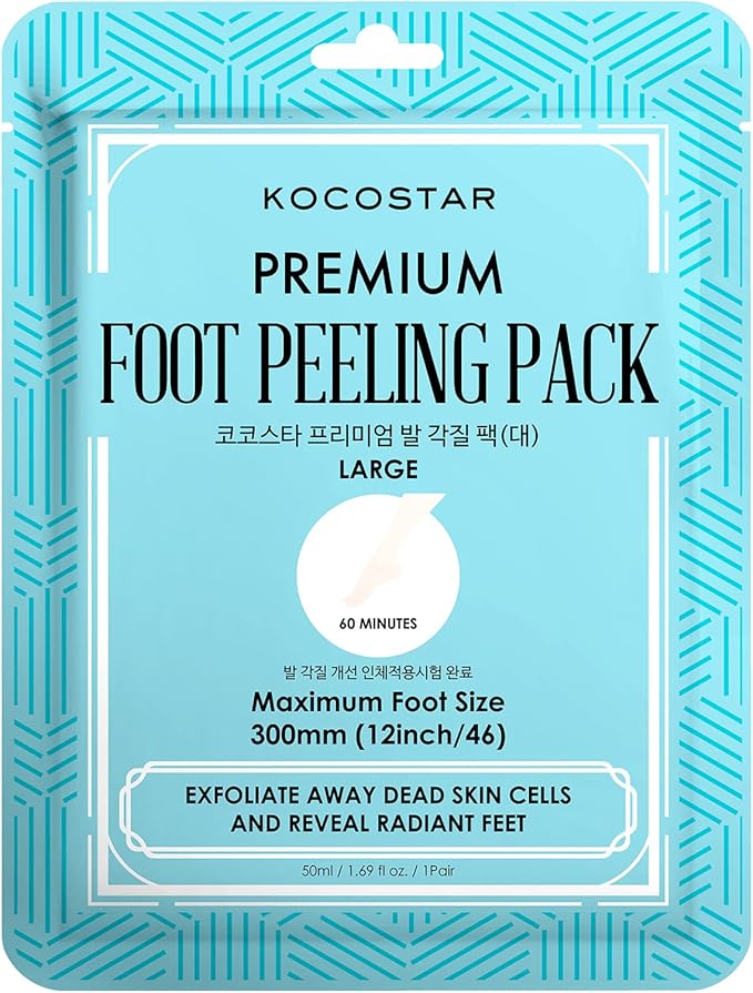 Kocostar Premium Foot Peeling Pack Large - Exfoliating Mask, 44ml, 1 Pack