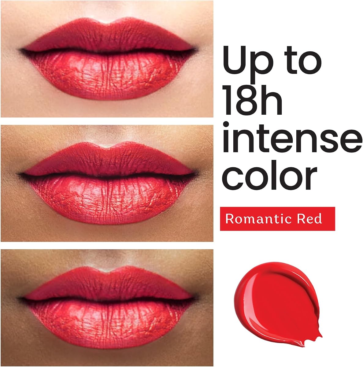 Color Cupid Liquid Lipstick with Hyaluronic Acid & Ceramide - Long Stay Red LL1 - 4ml - Image 3