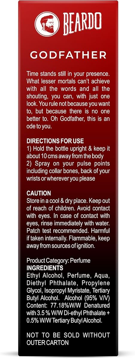 Beardo Godfather Perfume - Aromatic Spicy Scent, 100ml - Image 8
